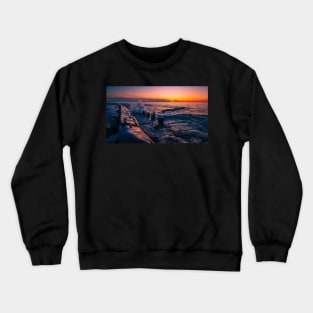 Sunset on the Shores of Lake Michigan Crewneck Sweatshirt